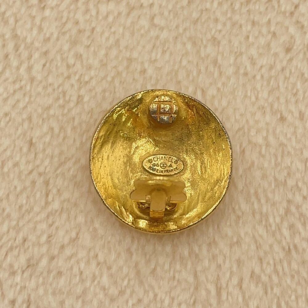 Authentic Chanel Coco Marks 96A GP earrings 22.72g W/Box - Picture 6 of 12
